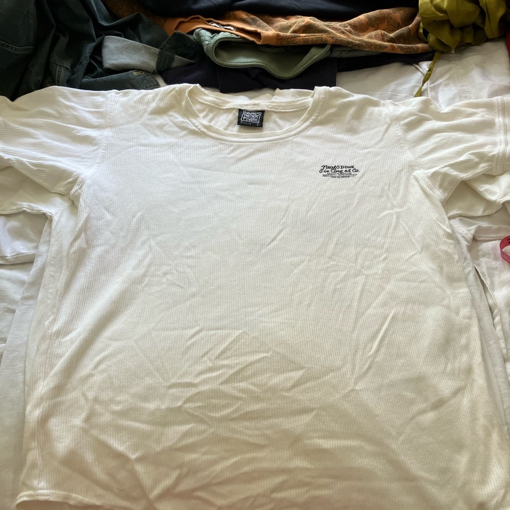 White Short Sleeve Crew Neck Tee